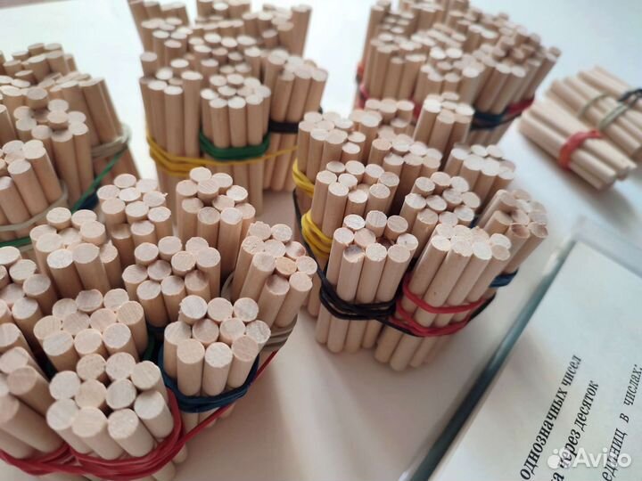 Счетные деревянные палочки ркш 100шт