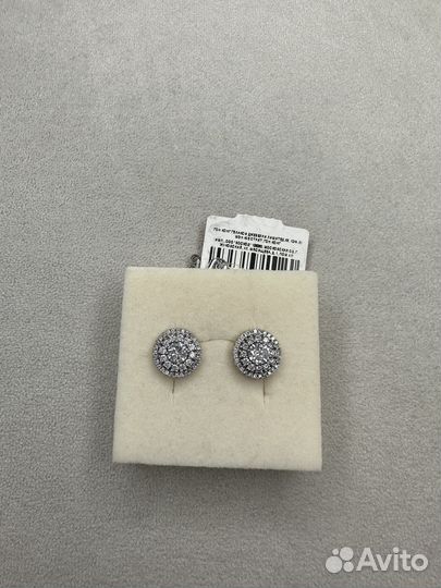 Серебряные серьги пусеты новые