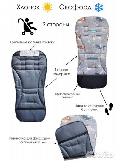 Матрац детский в коляску/в стульчик новый