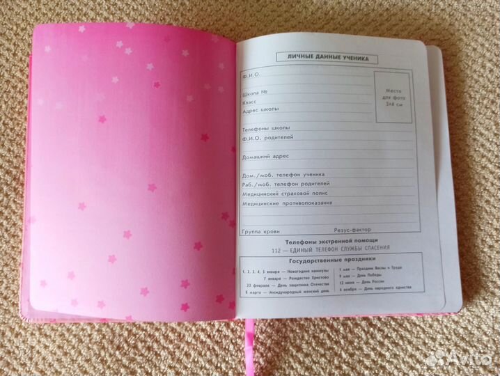 Школьный дневник с котиком Феникс