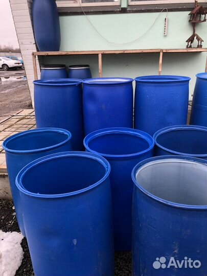 Бочка 227л б/у мытая