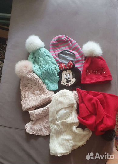 Комплект шапка, шарф 50-52-54 осень, зима