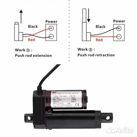 Линейный привод 12 v