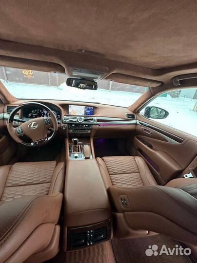 Lexus LS460 салон Тюнинг кожа ромбы