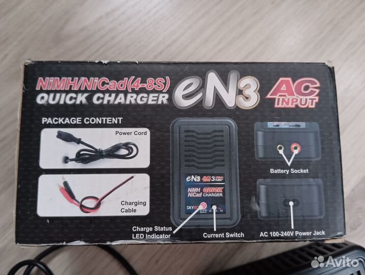 Зарядное устройство SkyRC, аккумуляторы Ni-Mh 7,2V