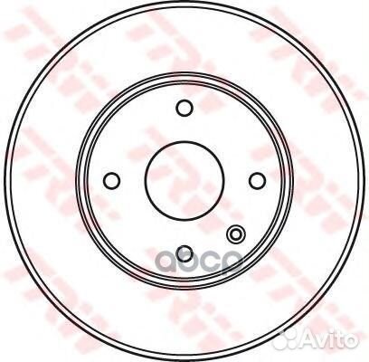 Торм.диск пер.278x24 4 отв. chevrolet epika 2