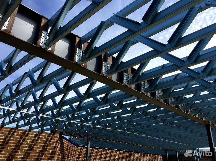 Фермы для навесов, ангаров, теплиц, гаражей