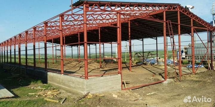 Ангар каркасный