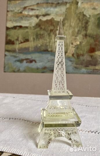 Эйфелева башня статуэтка стекло франция