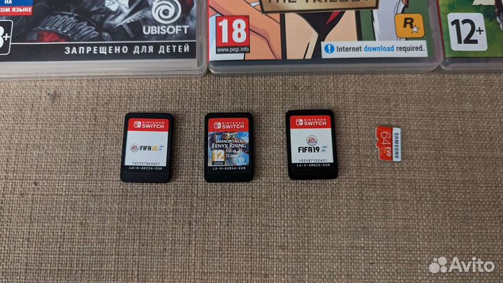 Игры (картриджи) и аксессуары для Nintendo Switch