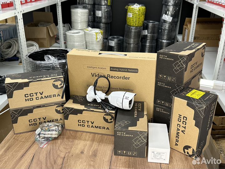 Готовое видеонаблюдение 8 уличных камер 2MP