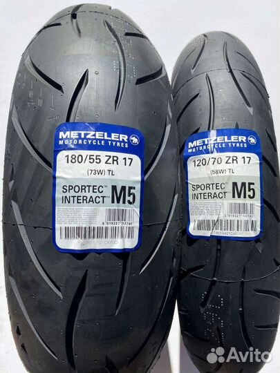 Мотошины 120 70 17+180 55 17 Metzeler Sportec M5