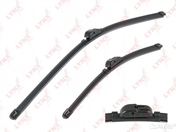 Щётки стеклоочистителя бескаркасные, комплект 650