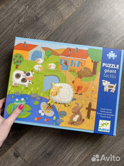 Гигантские пазлы djeco ферма