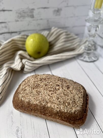 Безглютеновый хлеб на закваске из бурого риса