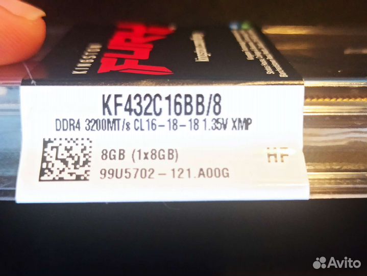 Оперативная память 2х8GB DDR4 (KF432C16BB/8)