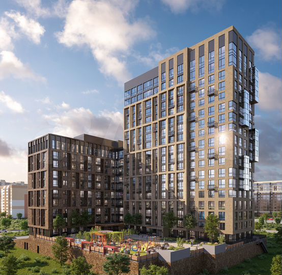 3-к. квартира, 87,6 м², 9/19 эт.