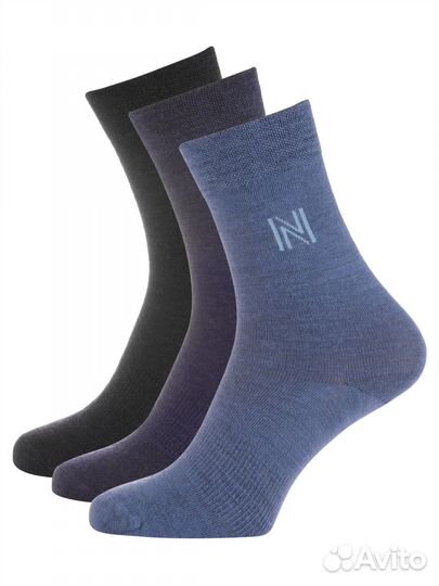 Носки шерсть мериноса, комплект 3 пары UK