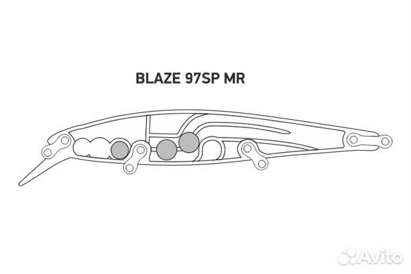 Воблер LureMax blaze 97SP MR-068 10г., нейтральный