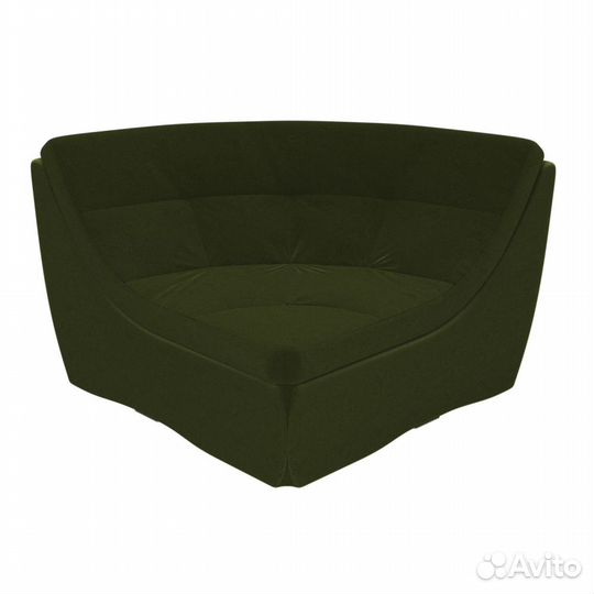 Угловой модуль Холидей Велюр зеленый