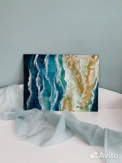 Картина морская абстракция Акрил