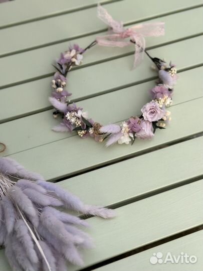 Комплект букет и венок