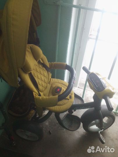 Велосипед коляска с ручкой