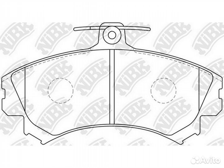 Колодки тормозные передние NiBK PN3090