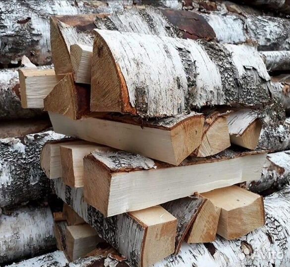 Дрова колотые береза