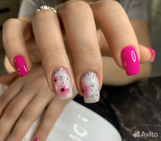 Маникюр, наращивание, укрепление, шеллак