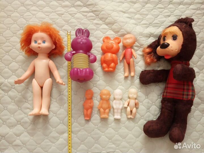 Игрушки СССР(куклы, пупсы, собака, Буратино,конь)