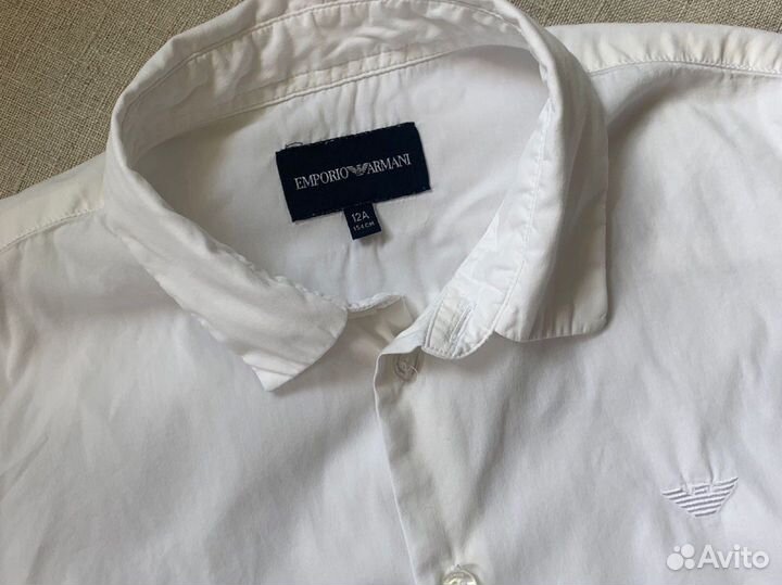 Рубашка белая Emporio Armani на 12 лет