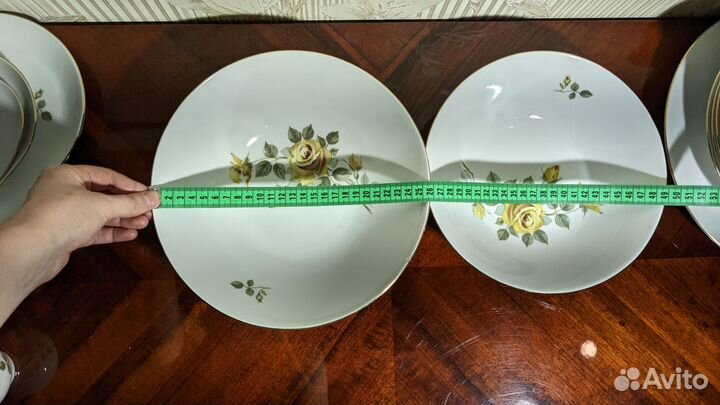 Сервиз обеденный Кахла Kahla Konitz «Желтая роза»