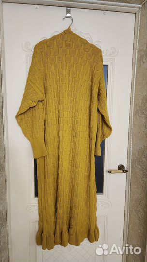 Кардиган длинный вязаный оверсайз