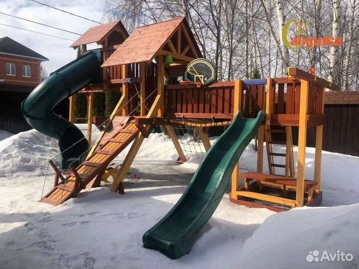 Детская площадка для дачи Савушка Люкс 15