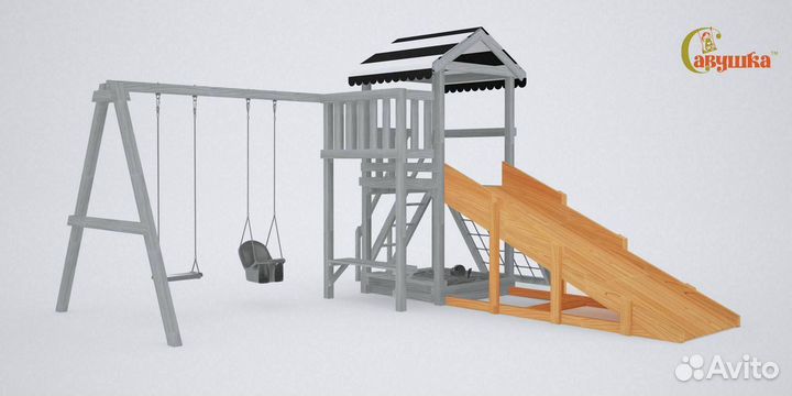 Детский игровой домик Савушка 4 сезона Мастер 2