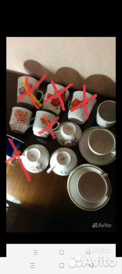 Бокалы, чашки чайные, блюдца СССР