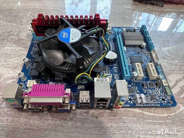 Материнская плата 1155 / intel g2130 / 4gb ddr3