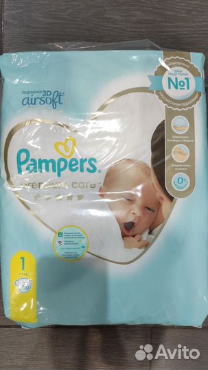 Подгузники Памперс 1, 2,3,4 размер
