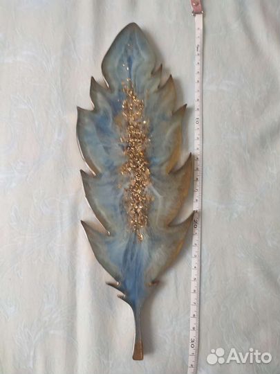 Подставка перо из эпоксидной смолы