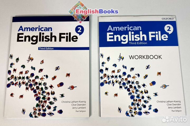 American English file 2, комплект (SB,WB,CD)