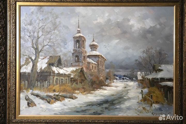 Большая авторская картина маслом на холсте 50х70