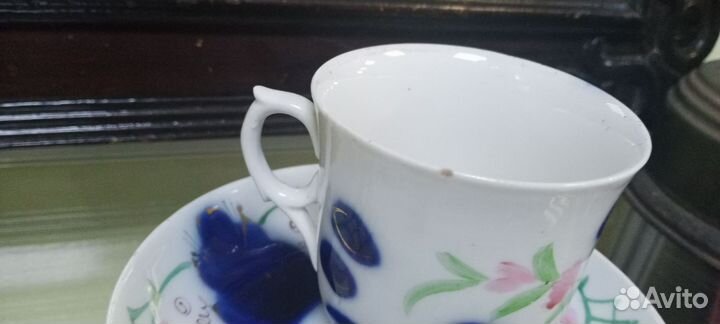 Чашка с блюдцем. Кузнецов. Редкая