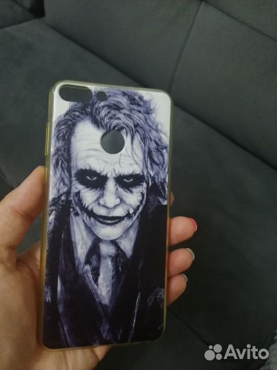 Селиконовый чехол на Huawei P smart цена за 2 шт