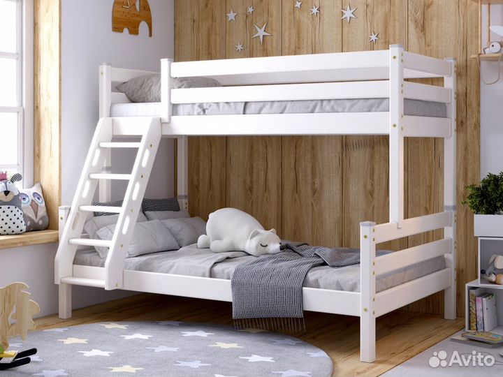 Двухъярусная кровать экологичная