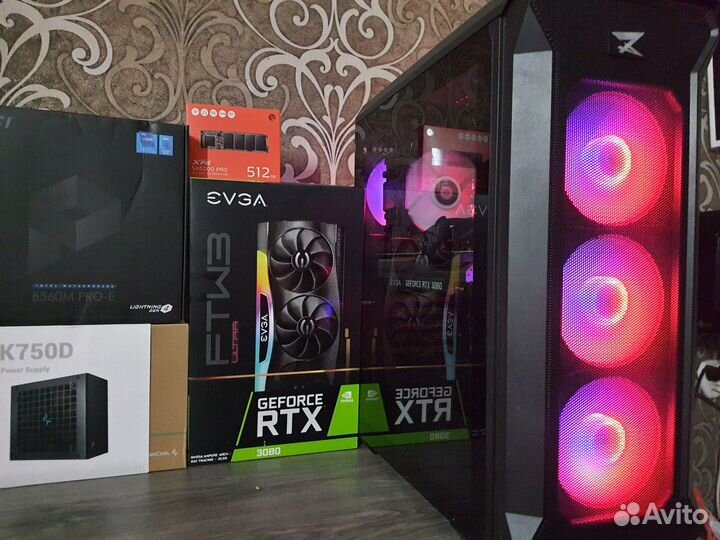 Мощный Пк Для Игр RTX 3080 10GB D6X+Core i5-11400F