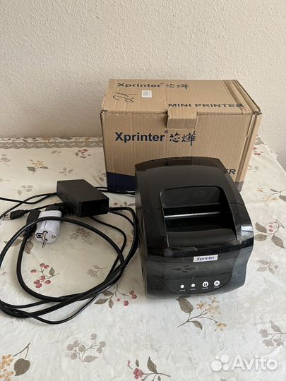 Термопринтер xprinter 365b для этикеток как новый