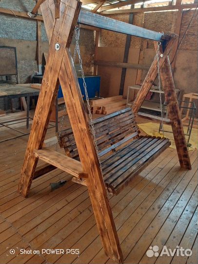 Садовые качели подвесные