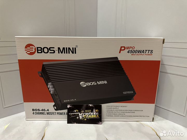 Новый усилитель BOS mini BOS-46.4 4500W