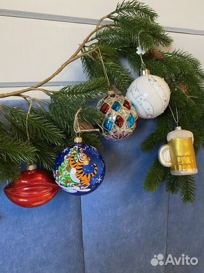 Елочные игрушки стекло